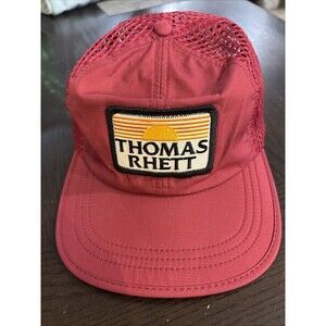 NEW Thomas Rhett Hat Richardson Outdoors Hat Red Burgundy Adjustable Vented Rare